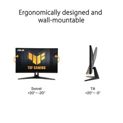 ASUS TUF Gaming 27” 1440P HDR Monitor VG27AQ3A – 180Hz 1ms QHD (2560×1440)