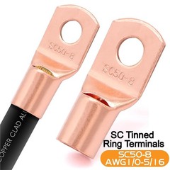 40FT 0 Gauge Battery Cable Copper Clad Aluminum w/ Lugs & Heat Shrink