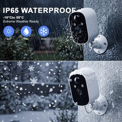 XVIM Solar Battery Powered Wireless WiFi Outdoor Home Security Camera System