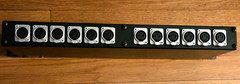 Tec-Nec PBXLR-4 12 Male XLR to 12 Female XLR Patch Bay from working studio