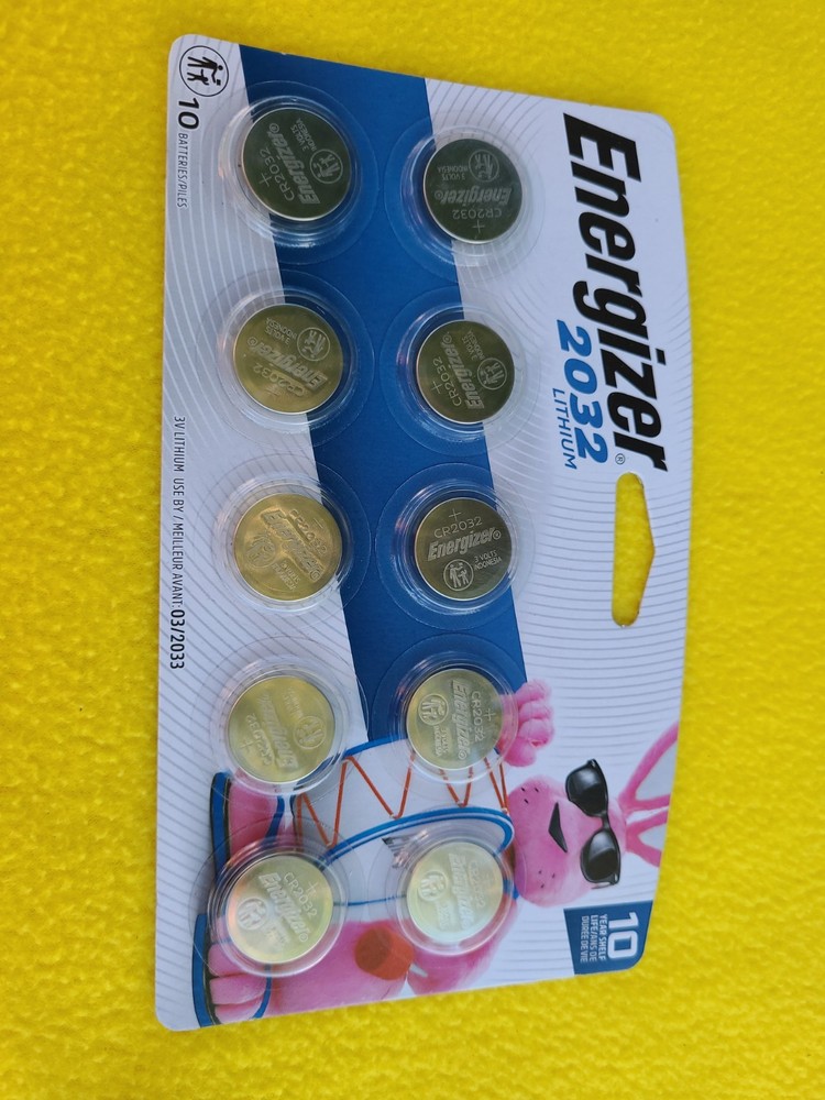 NEW Energizer 2033 3V Lithium Battery – 10 Pack- Coin Cell/Button Car Remote