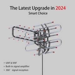 150Miles Range Steering TV Antenna 45-860mhz High-Definition Receiving Antenna