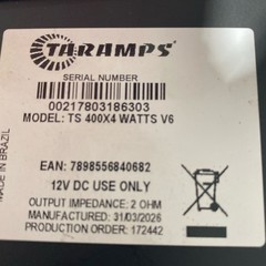 Taramps TS 400×4 V2 4-Channel Car Amp 400W RMS Silver/Black Small