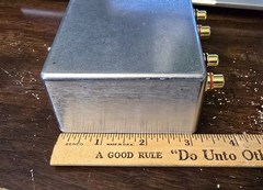 Handmade Mono-Stereo switch channel sum hifi amplifer box silver audio vinyl