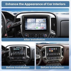 For 2014-2018 Chevrolet Silverado GMC Sierra Apple Carplay Radio Android 12 GPS