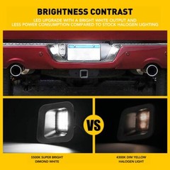 For 2003-10 DODGE RAM 2500/3500 LED License Plate Lights Lamp White 5500K