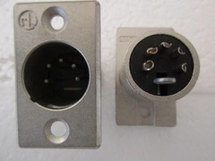 1x NEUTRIK 5-pin XLR Male Chassis Mount Connector NC5MP Nickel “NOS”