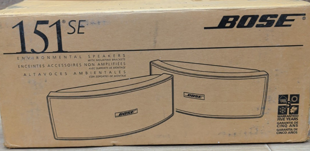 Bose 151 SE Environmental Speakers Black Wall Mountable Weatherproof