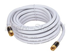 RG6 Coaxial Digital Cable Quad Shielded Satellite TV Antenna Coax Dish Video HD