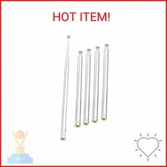 Uxcell 5 Sections Telescopic Antenna, 12 Inches 310mm Long for AM FM Radio TV, 5