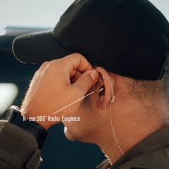 N-Ear 360 Flexo – Covert Police Listen Only Earpiece, 3.5mm Connector