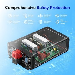 1000W Stable 12V to 110V 120V AC Pure Sine Wave Inverter Power Converter 2000W