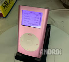 Heavily Modded Grade A+ Pink 256GB iPod Mini 2nd Gen – Pink Backlight, Taptic,