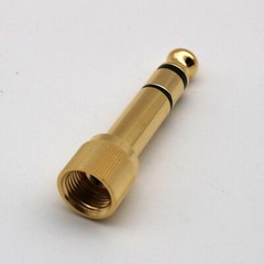 6.35mm Stereo Male to 3.5mm Female Jack Headphone Earphone Audio Adapter w/Screw