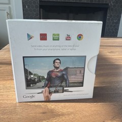 Google Chromecast 1st Gen Streaming Media Player H2G2-42 Black HDMI Wi-Fi Dongel