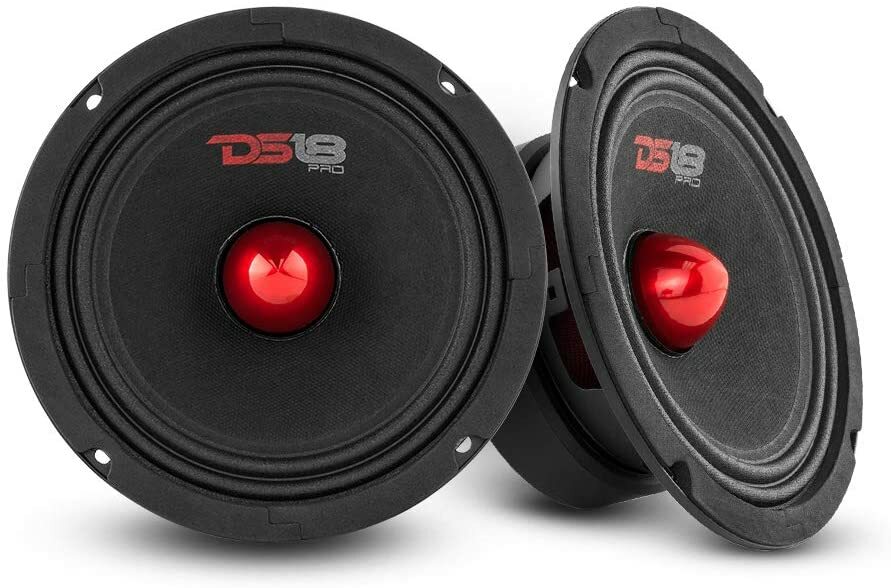 DS18 PRO-GM6.4B 6.5″ Car Speaker with Bullet 480W Max 4 Ohms – 2 Pack