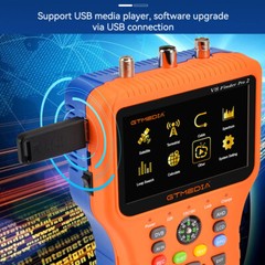 V8 Pro DVB-T/T2/C DVB-S/S2X Digital Signal Finder Terrestrial Satellite Meter US