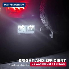 2PCS License Plate Light, LED Tag Lights, Super Bright 12V Waterproof License Pl