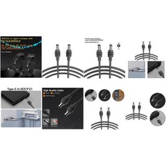 Sleek Black Waterproof DC Power Cable for Starlink for MINI Multiple Sizes