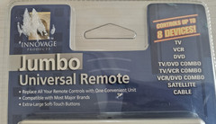 Jumbo Big Button Universal IR Remote Control TV VCR DVD Cable Satellite New