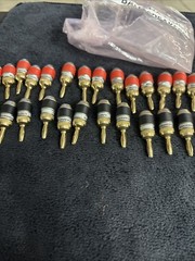 Mediabridge Banana Plugs Corrosion Resistant 24k Gold Plated Connectors 28 Piece