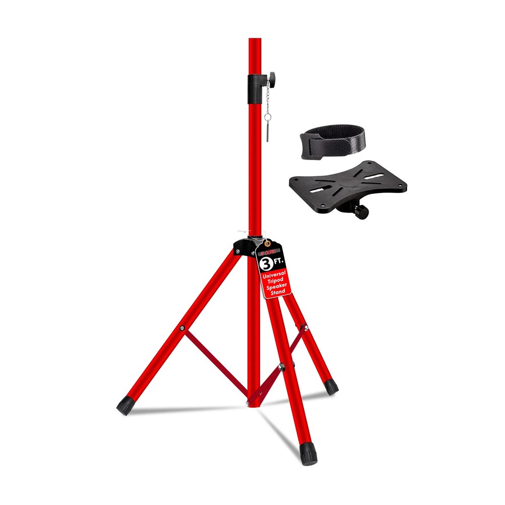 5 Core Speaker Stand Adjustable 31 to 36″ PA DJ Tripod Heavy Duty w 35mm Mount
