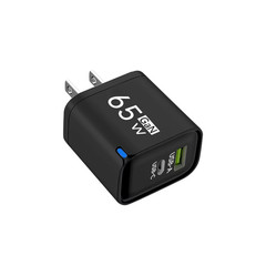65W GaN USB Charger – Quick Charge 3.0, Type-C Fast Charging Travel Plug