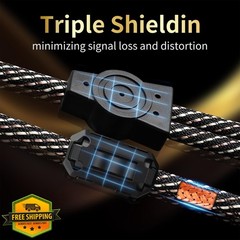 YYTCG 3.5mm to Dual XLR Y Splitter Cable 2m