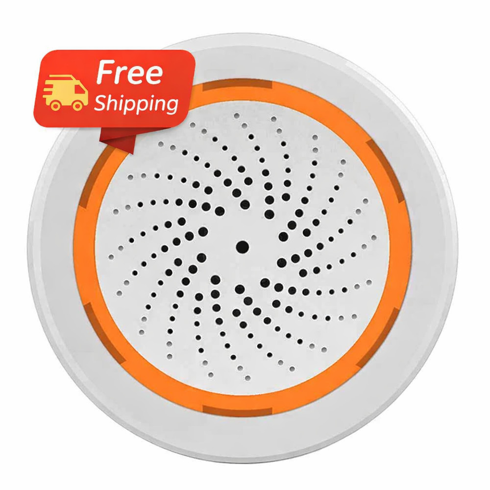 Tuya ZigBee Smart Siren 90dB Sound Light Alarm NAS-AB02BT USB