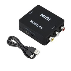 RCA AV to HDMI HD Converter Adapter Composite 3RCA CVBS Audio Video Wii NES SNES