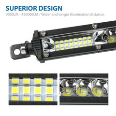 12″ inch 450W LED Work Light Bar Combo Spot Flood Driving Off Road SUV Boat ATV