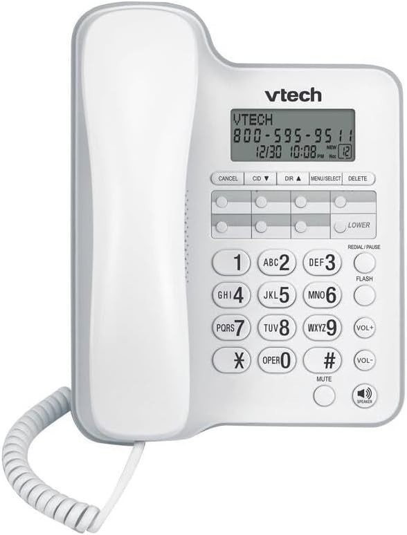 VTech CD1153: Corded, Table Top Speakerphone w/ Caller ID, 60 Number Caller ID