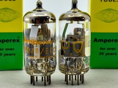 Tektronix Matched Balanced NOS Pair Amperex PQ 6DJ8 A Frame Dimp Disc Getters