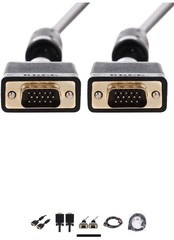VGA Cable Male VGA to VGA Cable PC Laptop TV Monitor SVGA D-Sub Cord HD 1080p 6f
