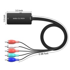 HDMI to Component Converter, HDMI to YPbPr Adapter Support 1080P/720p , VCD, …