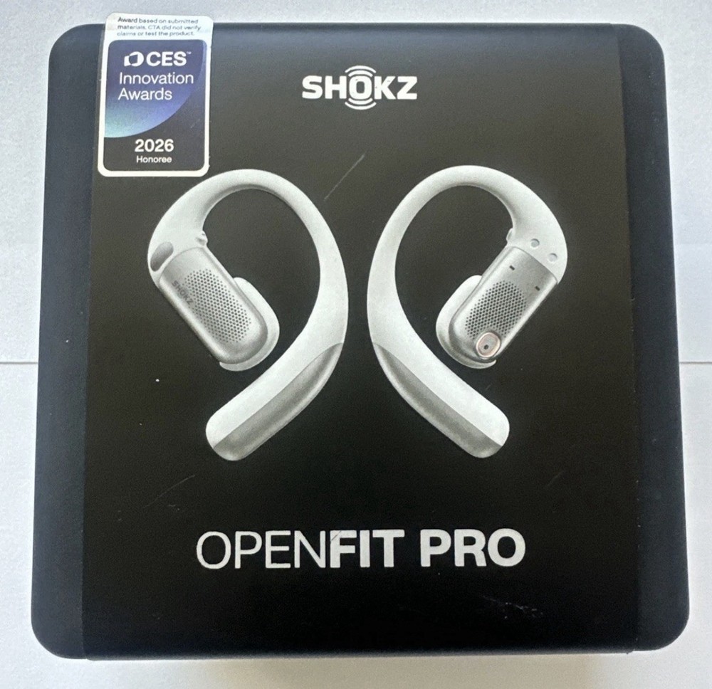 Shokz OpenFit Pro Open-Ear True Wireless Earbuds – White New