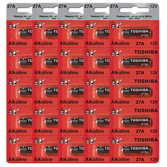 Toshiba 27A 12V Alkaline Battery 27A A27BP G27A GP27A L828 MN27 (25 Batteries)