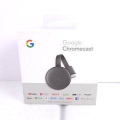 Google Chromecast 3rd Generation NC2-6A5 Charcoal No Power Cable Included