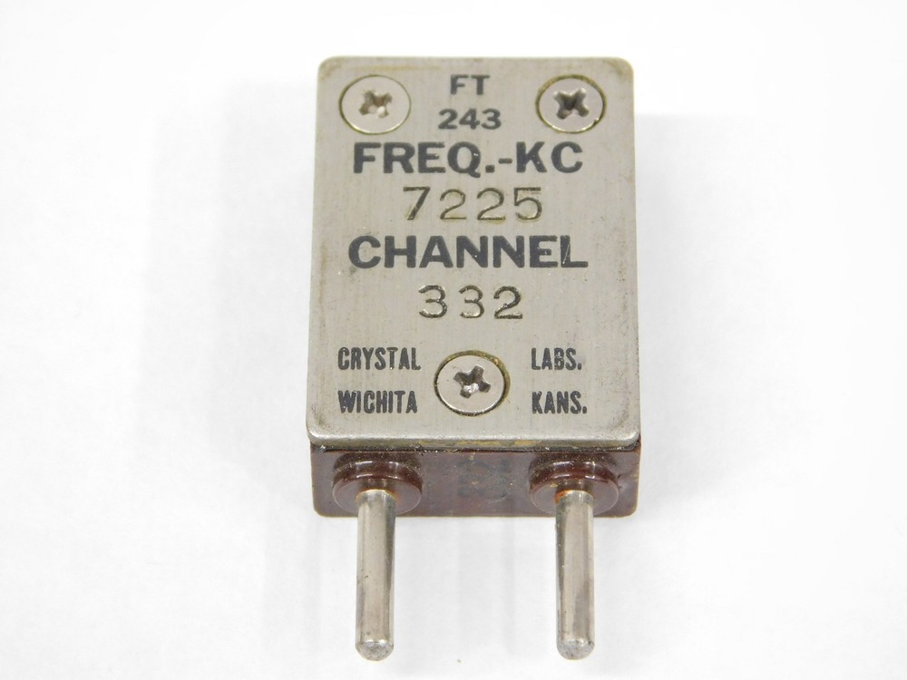 7225 7.250MHz 40-Meter Vintage FT-243 Radio Crystal (several available)