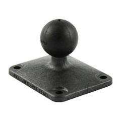 RAM Mount Plastic Rectangular Plate 2 x 2.5 inches with 1 inch Ball
