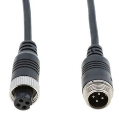 Advanced 15M 4Pin Extention Cable Waterproof for CCD Backup Camera Caravan Black