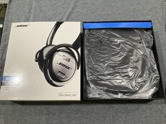 Bose QuietComfort 3 QC3 Noise Cancelling Headphones Black Silver 3.5mm