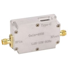 1pc Low Noise Amplifier 40DB Gain 10M To 6GHz LNA RF Power Preamplifier