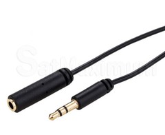 3.5mm 50ft Audio Male to Female Extension Cable AUX Stereo Headphone Slim Cord