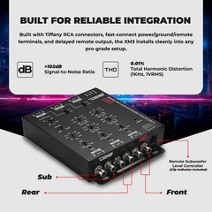 DS18 DS-XM3 Two-to-Three Way Electronic Crossover with Remote Control