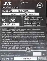 JVC DLA-RS25U Home Theater Projector