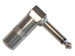 1/4″ inch 6.3mm Right Angle 90 Degree Mono Male Solder-On Plug Connector