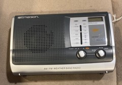 Vintage Emerson Portable AM/FM Weather Band Radio AC or Battery #RP6251 *TESTED