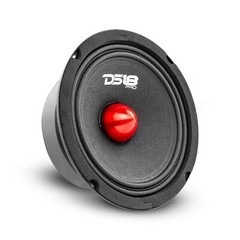 DS18 PRO-GM8.4B Car Speaker 8″ Midrange Red Aluminum Bullet 580W Max 4 Ohm 2pack