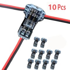 10PCS T-Tap Wire Connectors 22-18 AWG Quick Splice Low Voltage